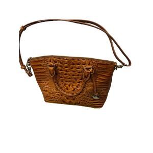 NWOB Brahmin Duxbury Carnelian Copper Melbourne Leather Satchel Minimalist Lux